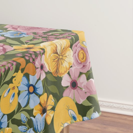 TWEETY™ Bloem Borduurpatroon Tafelkleed (Voorbeeld)