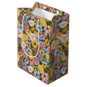 TWEETY™ Bloem Borduurwerk Patroon Medium Cadeauzakje (Achterkant Gekanteld)