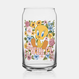 TWEETY™ Bloemengeborduurd Grafisch Blikvorm Glas