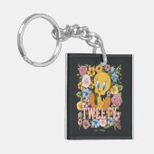 TWEETY™ Bloemengeborduurd Grafisch Sleutelhanger (Voorkant Links)
