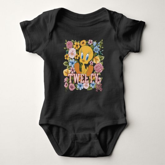 TWEETY™ Bloemengeborduursel Grafisch Romper (Voorkant)