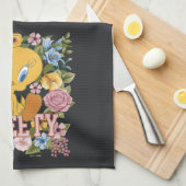 TWEETY™ Bloemengeborduursel Grafisch Theedoek (Quarter Fold)