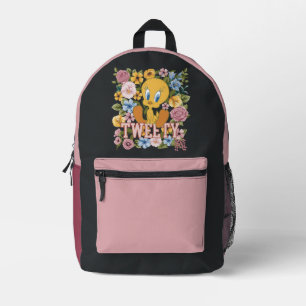 TWEETY™ Bloemrijke Borduurwerk Grafiek Bedrukte Rugzak