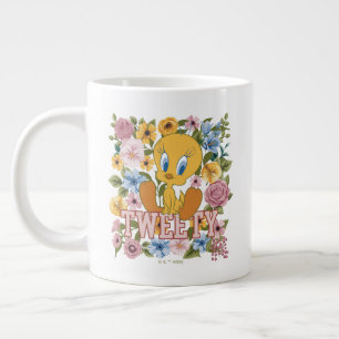 TWEETY™ Bloemrijke Borduurwerk Grafiek Grote Koffiekop