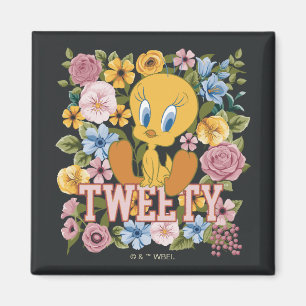 TWEETY™ Bloemrijke Borduurwerk Grafiek Magneet