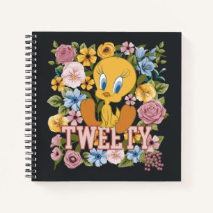 TWEETY™ Bloemrijke Borduurwerk Grafiek Notitieboek