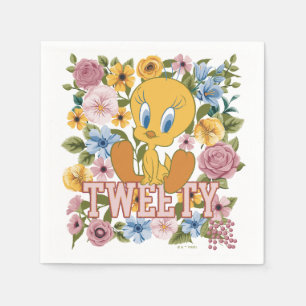 TWEETY™ Bloemrijke Borduurwerk Grafiek Servet