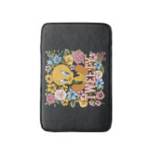 TWEETY™ Bloemrijke Borduurwerk Grafische Badmat (Voorkant Verticaal)