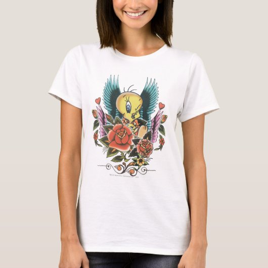 Tweety Blue Wings T-shirt (Voorkant)