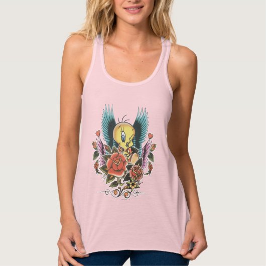 Tweety Blue Wings Tanktop (Voorkant)