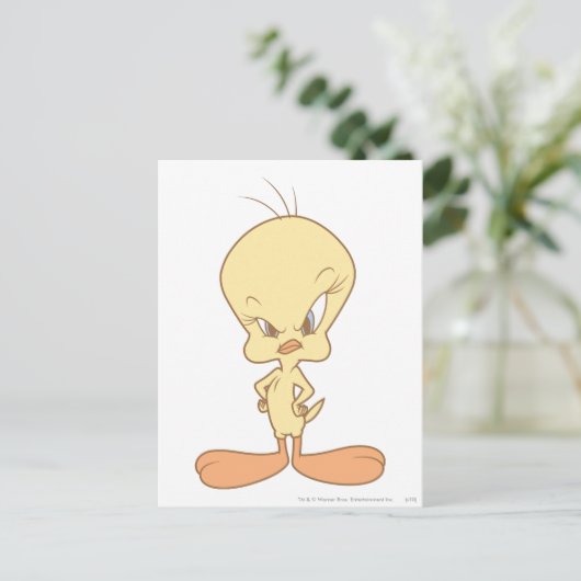 TWEETY™ boos Briefkaart (Staand voorkant)
