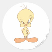 TWEETY™ boos Ronde Sticker (Voorkant)