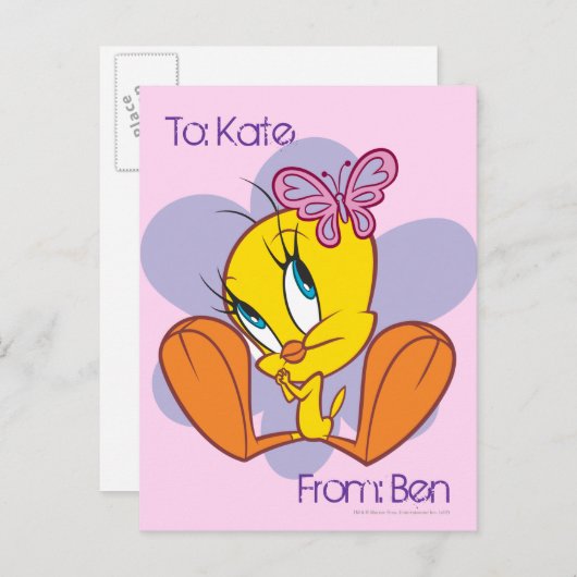 Tweety Briefkaart (Voorkant / Achterkant)