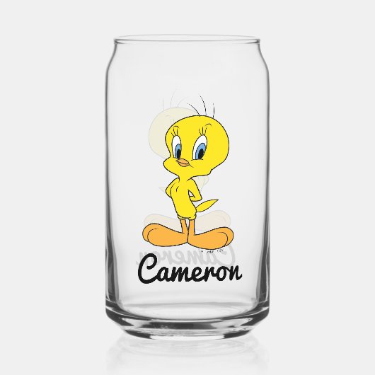 TWEETY™ | Clever Bird Blikvorm Glas (Achterkant)