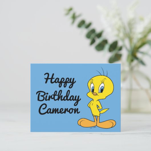 TWEETY™ | Clever Bird Briefkaart (Staand voorkant)