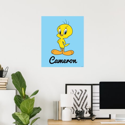 TWEETY™ | Clever Bird Personalized Poster (Thuiskantoor)