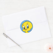 TWEETY™ | Clever Bird Ronde Sticker (Envelop)