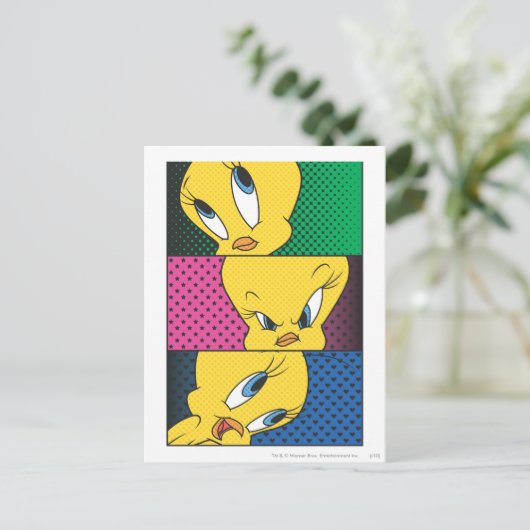 TWEETY™ Comic Panels Briefkaart (Staand voorkant)