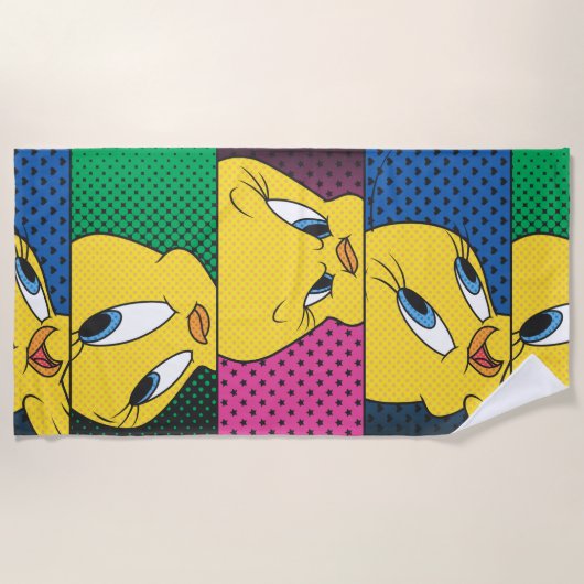 TWEETY™ Comic Panels Strandlaken (Voorkant)