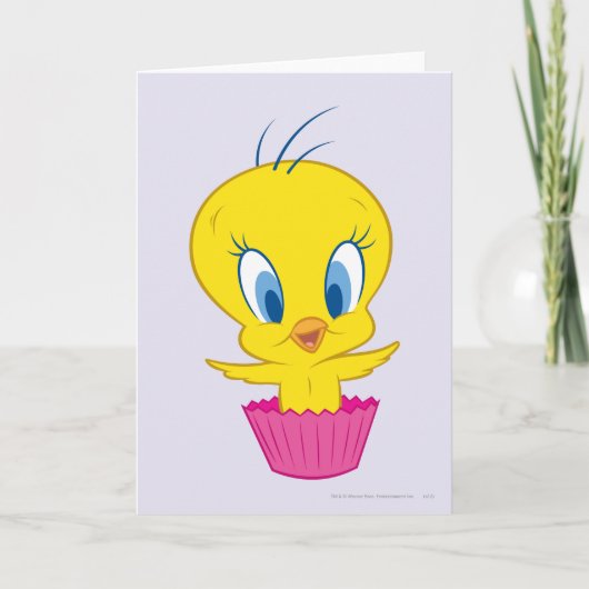 TWEETY™ Cupcake Feestdagen Kaart (Voorkant)
