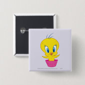 TWEETY™ Cupcake Vierkante Button 5,1 Cm (Voorkant /achterkant)
