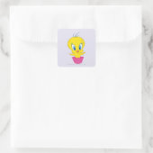TWEETY™ Cupcake Vierkante Sticker (Tas)