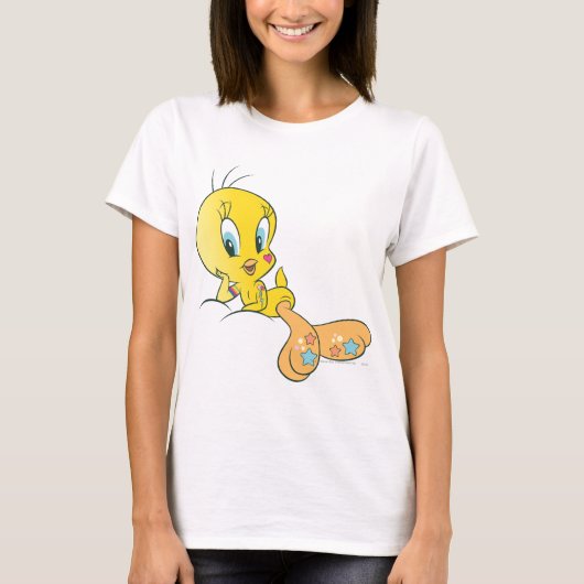 Tweety Dee-lightful Beats Pose 3 T-shirt (Voorkant)