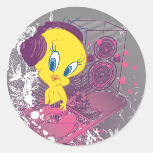 TWEETY™ Djing Ronde Sticker