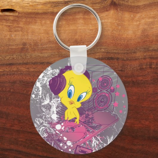 Tweety Djing Sleutelhanger (Voorkant)