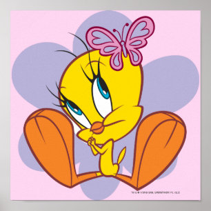 Tweety en Butterfly Poster
