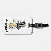 TWEETY™- en SYLVESTER™-surfriezen Bagagelabel (Voorkant horizontaal)