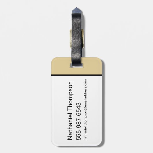 TWEETY™- en SYLVESTER™-surfriezen Bagagelabel (Achterkant verticaal)