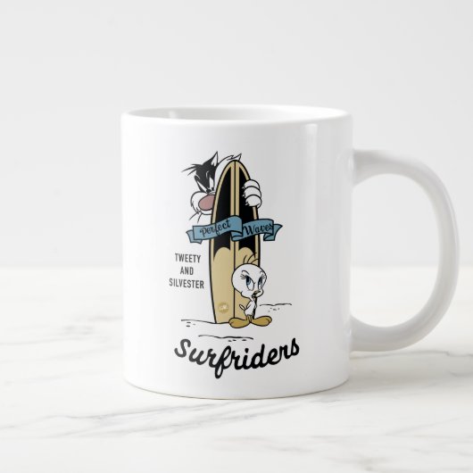 TWEETY™- en SYLVESTER™-surfriezen Grote Koffiekop (Rechts)