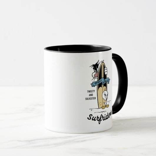TWEETY™- en SYLVESTER™-surfriezen Mok (Voorkant rechts)