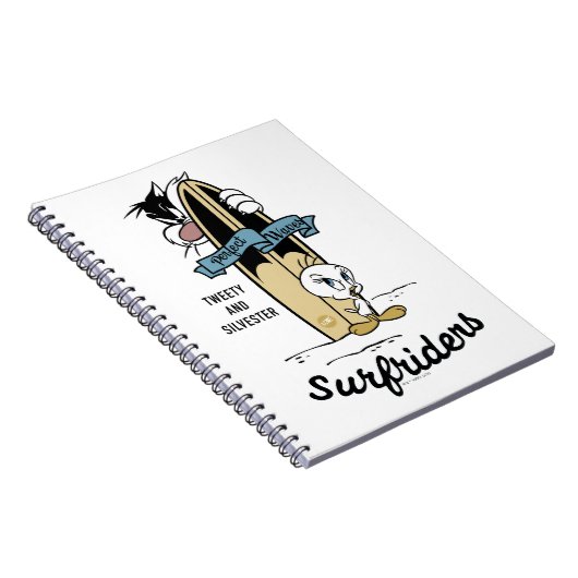 TWEETY™- en SYLVESTER™-surfriezen Notitieboek (Rechterzijde)