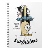 TWEETY™- en SYLVESTER™-surfriezen Notitieboek (Voorkant)