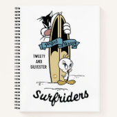 TWEETY™- en SYLVESTER™-surfriezen Notitieboek (Voorkant)
