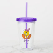 TWEETY™ en Vlinder Acryl Drinkbeker (Voorkant)