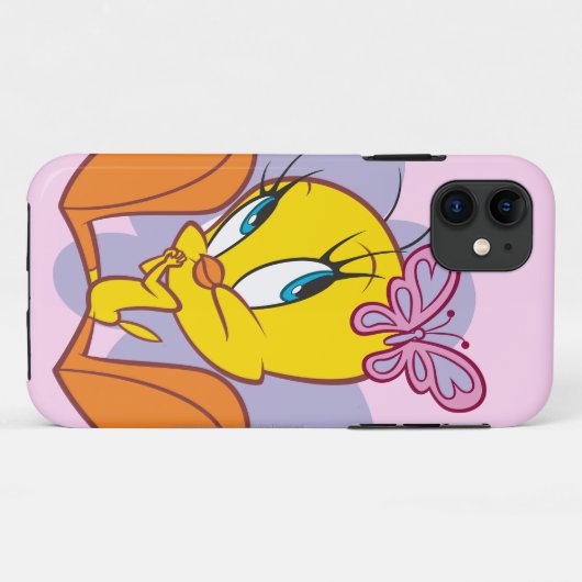 TWEETY™ en Vlinder Case-Mate iPhone Case (Achterkant (horizontaal))