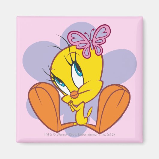 Tweety en vlinder magneet (Voorkant)