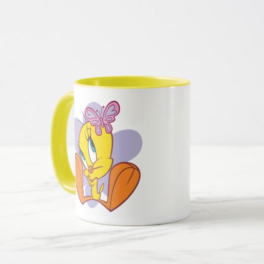 TWEETY™ en Vlinder Mok (Voorkant links)