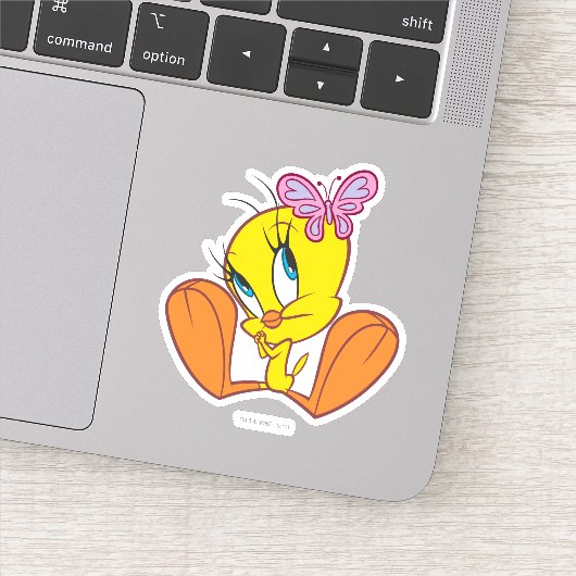 TWEETY™ en Vlinder Sticker (Detail)