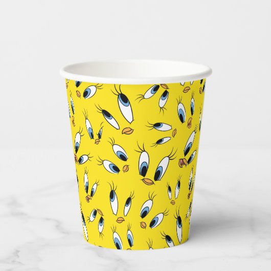 TWEETY™ Face Pattern Papieren Bekers (Achterkant)