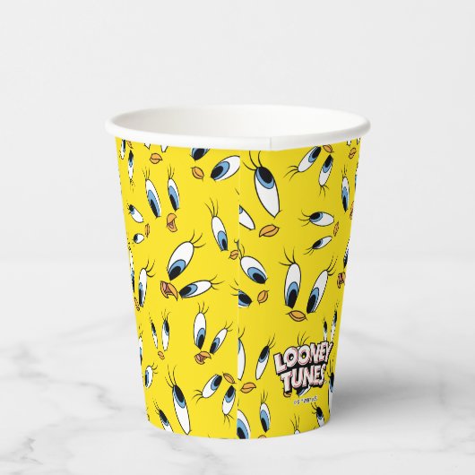 TWEETY™ Face Pattern Papieren Bekers (Rechts)