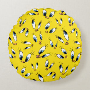 TWEETY™ Face Pattern Rond Kussen