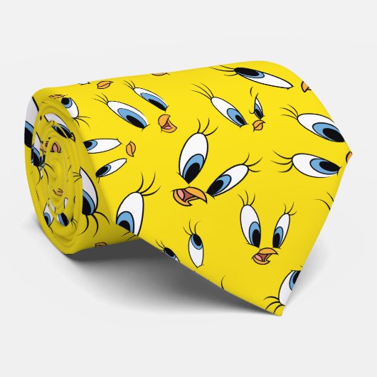 TWEETY™ Face Pattern Stropdas (Opgerold)