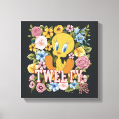 TWEETY™ Floral Embroidery Graphic Canvas Afdruk (Voorkant)