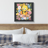 TWEETY™ Floral Embroidery Graphic Canvas Afdruk (Insitu (Slaapkamer))