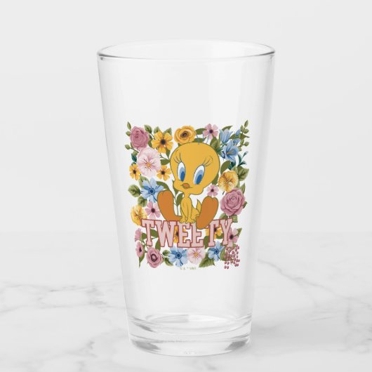 TWEETY™ Floral Embroidery Graphic Glas (Voorkant)