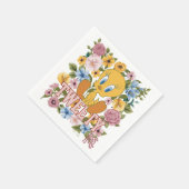 TWEETY™ Floral Embroidery Graphic Servet (Hoek)